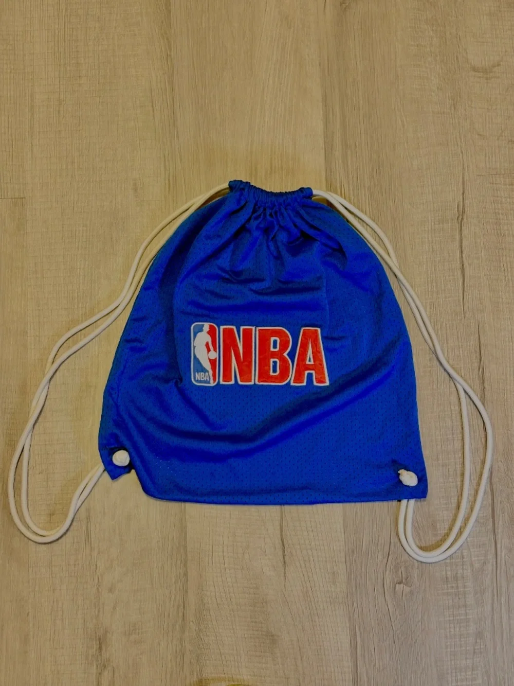 NBA Logo Drawstring Mesh Bag Sporty Jersey Gym Sack Sports Preppy Fitness Gear